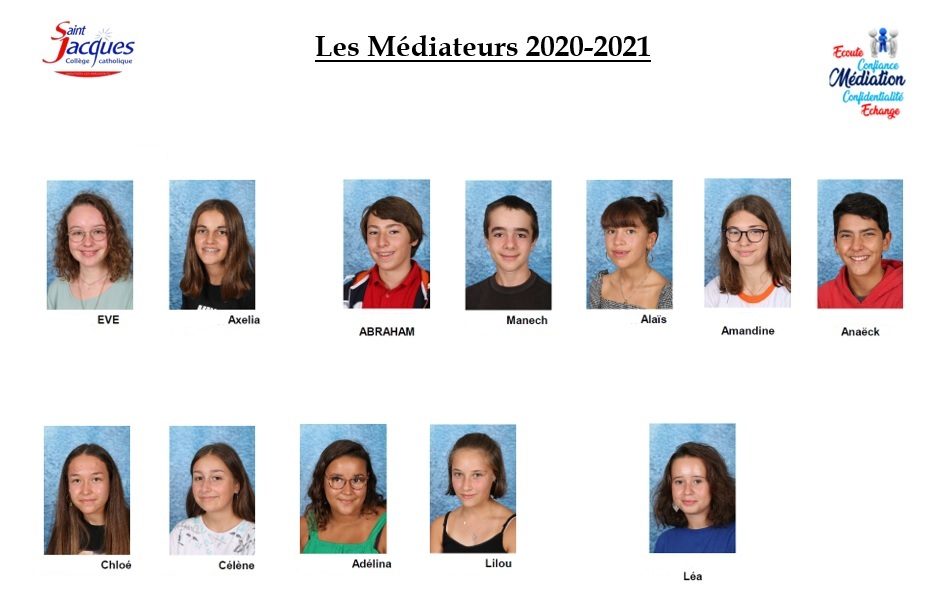 Les médiateurs du collège Saint Jacques