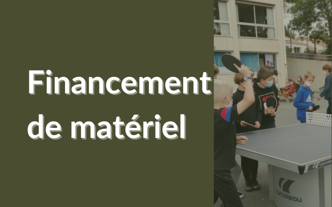 APEL – Financement de matériel